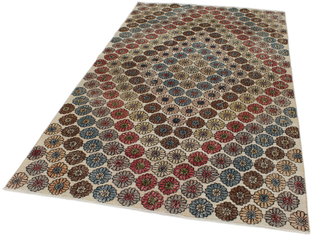 5x9 Multicolor Turkish Anatolian Rug