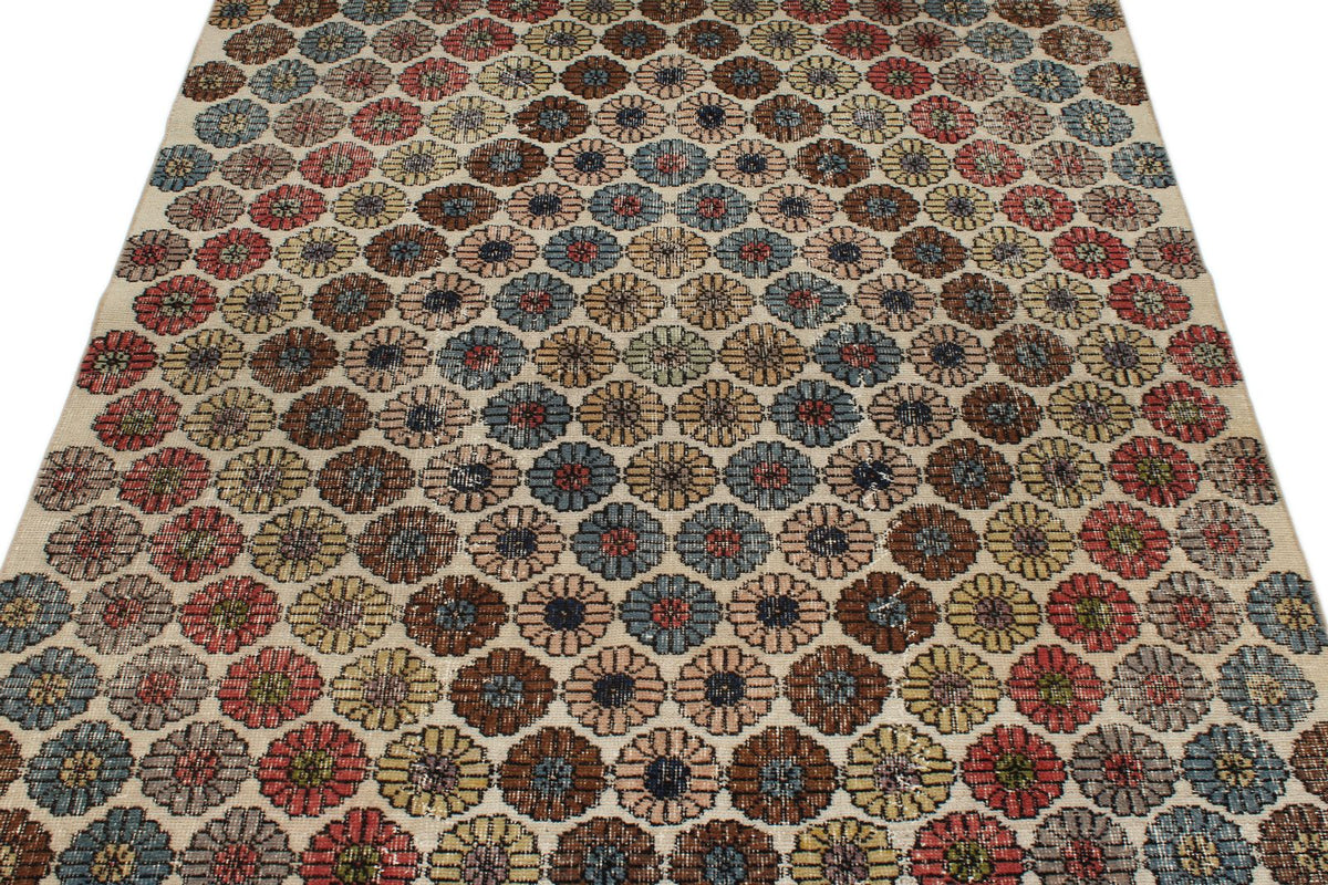 5x9 Multicolor Turkish Anatolian Rug