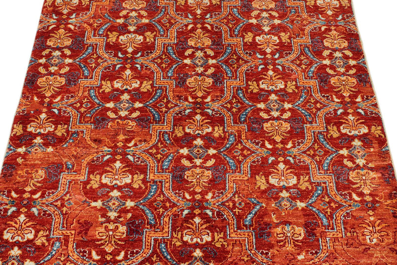 4x6 Red and Rust Persian Rug