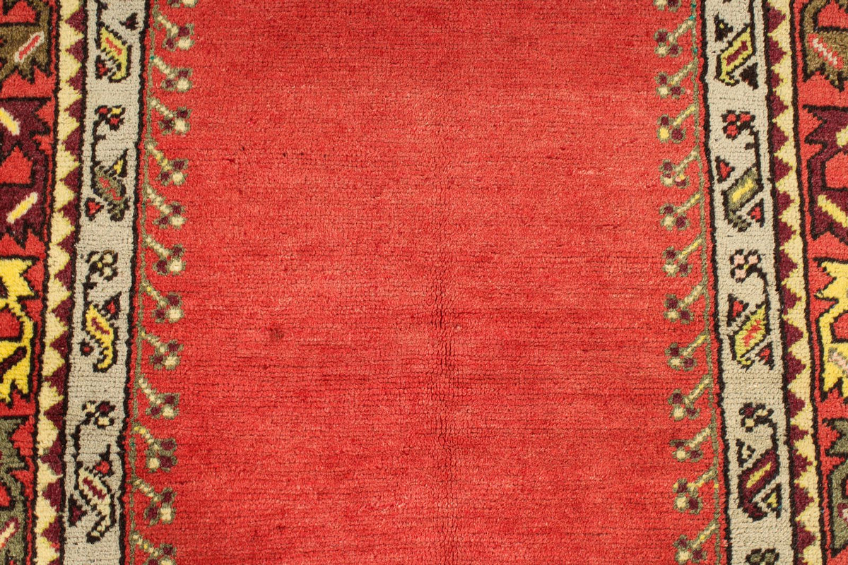 4x6 Red and Multicolor Turkish Tribal Rug