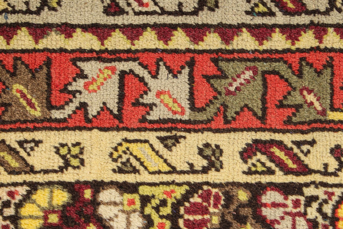 4x6 Red and Multicolor Turkish Tribal Rug
