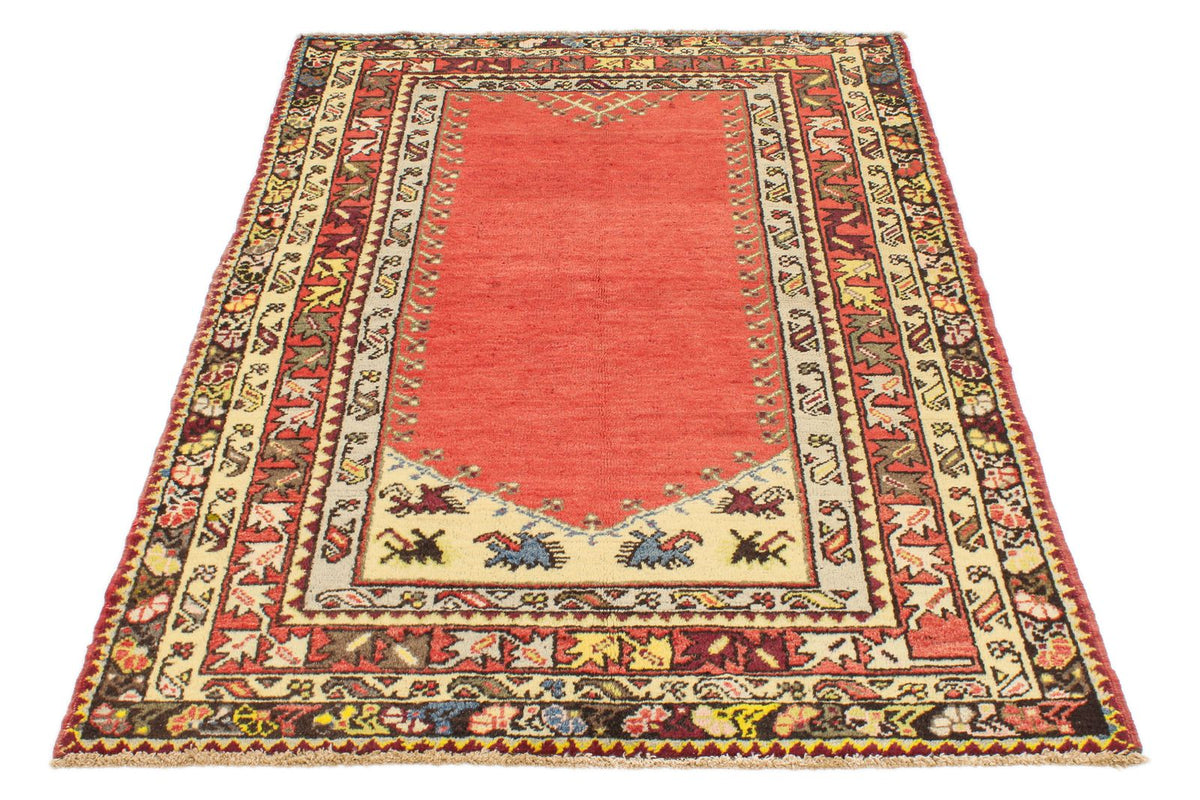 4x6 Red and Multicolor Turkish Tribal Rug