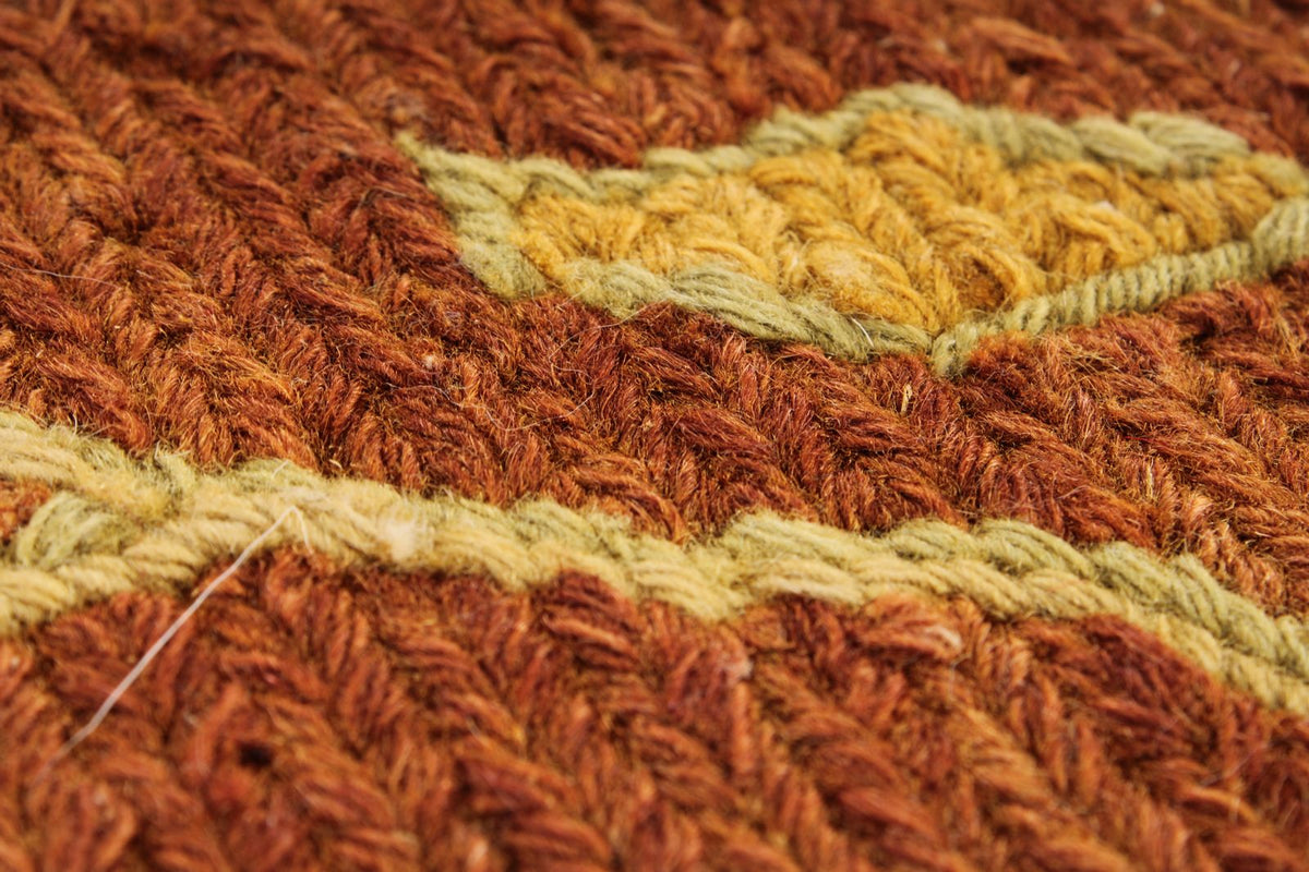 6x9 Red and Gold Turkish Oushak Rug