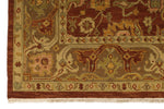 6x9 Red and Gold Turkish Oushak Rug