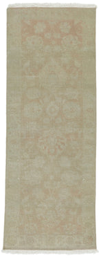 3x8 Ivory Turkish Oushak Runner