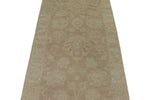 3x8 Ivory Turkish Oushak Runner