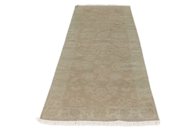 3x8 Ivory Turkish Oushak Runner