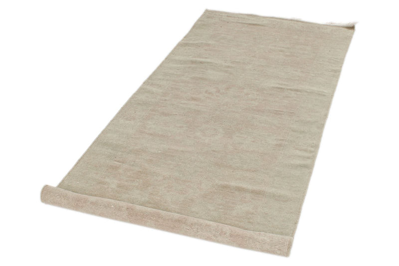 3x8 Ivory Turkish Oushak Runner