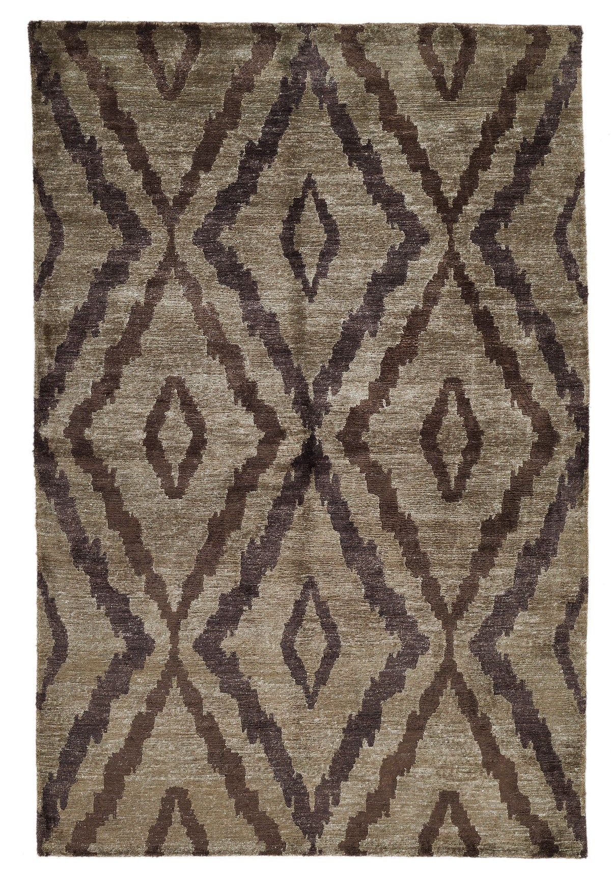 4x5 Brown Modern Contemporary Rug