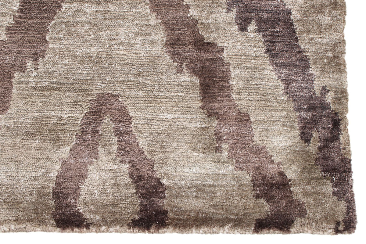 4x5 Brown Modern Contemporary Rug