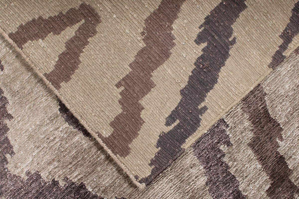 4x5 Brown Modern Contemporary Rug