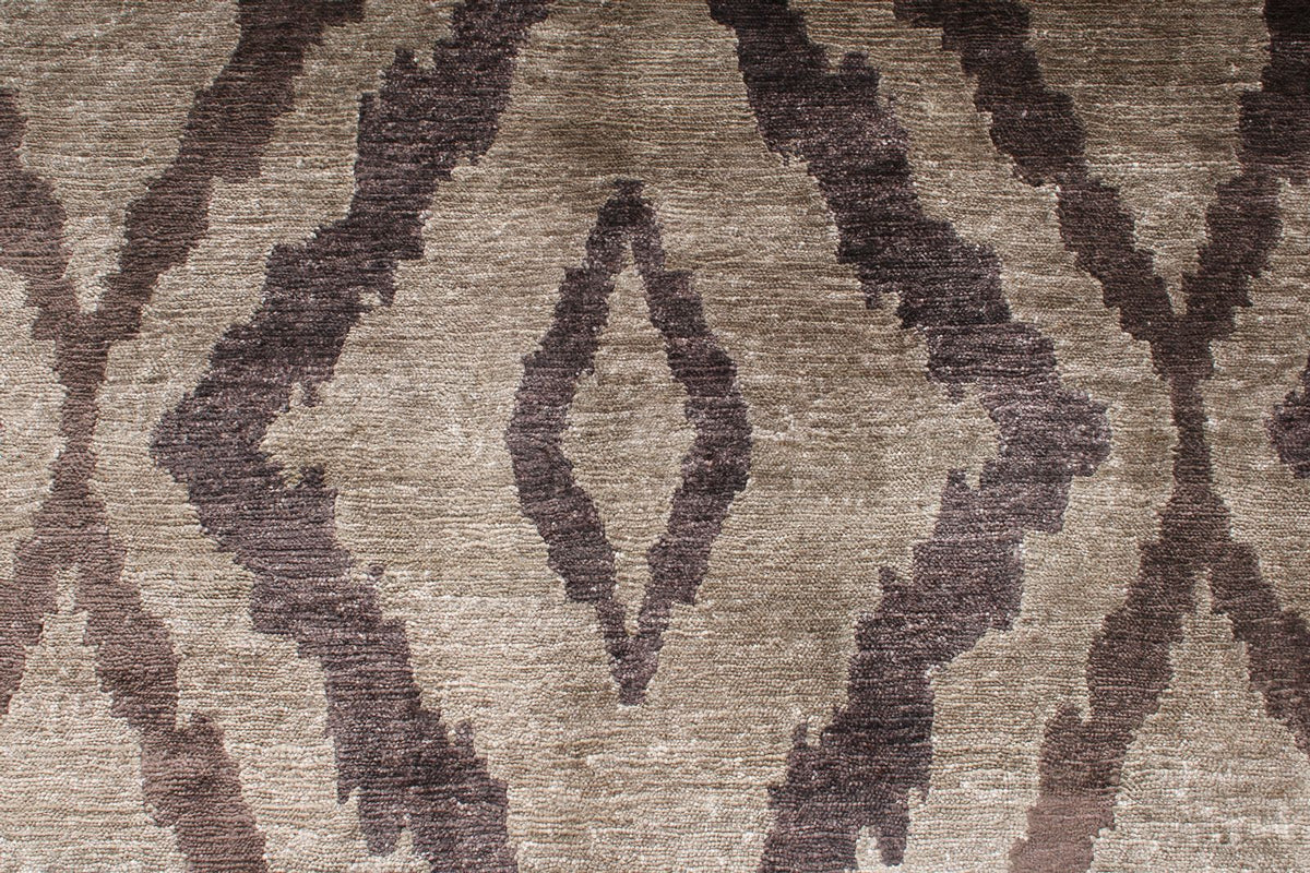 4x5 Brown Modern Contemporary Rug