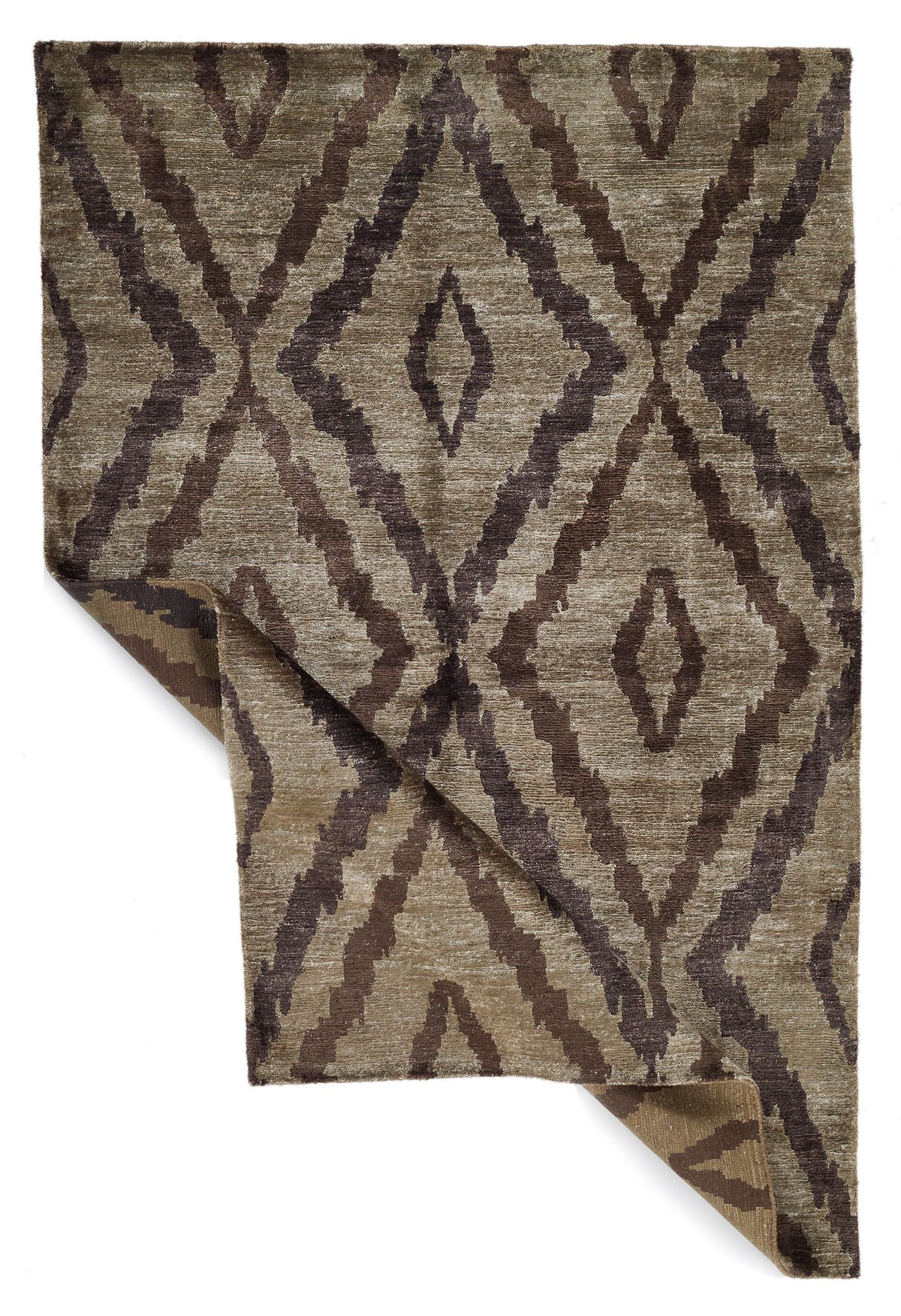 4x5 Brown Modern Contemporary Rug
