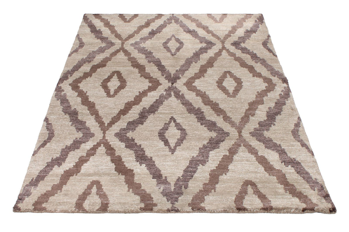 4x5 Brown Modern Contemporary Rug
