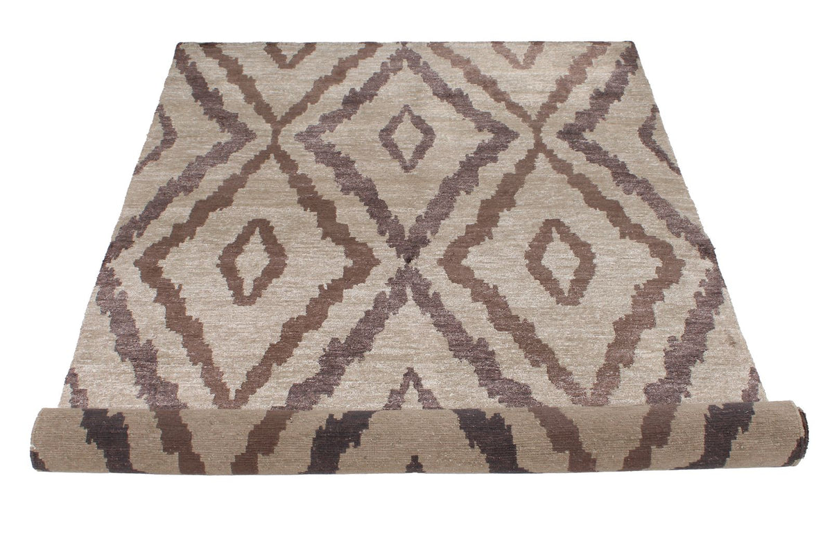 4x5 Brown Modern Contemporary Rug