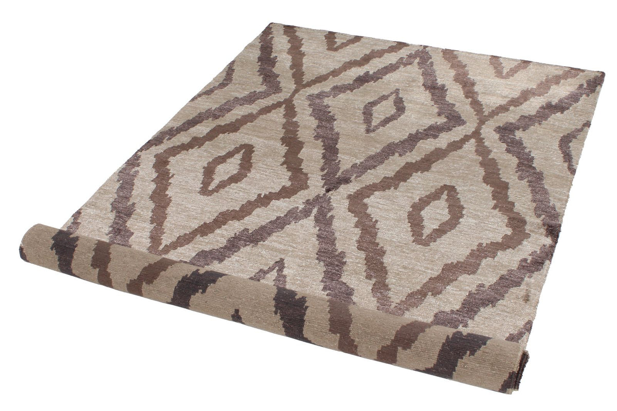 4x5 Brown Modern Contemporary Rug