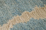 3x5 Blue and Ivory Modern Contemporary Rug