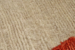 3x5 Beige and Orange Modern Contemporary Rug