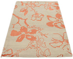 3x5 Beige and Orange Modern Contemporary Rug