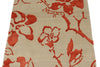 3x5 Beige and Orange Modern Contemporary Rug