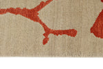 3x5 Beige and Orange Modern Contemporary Rug