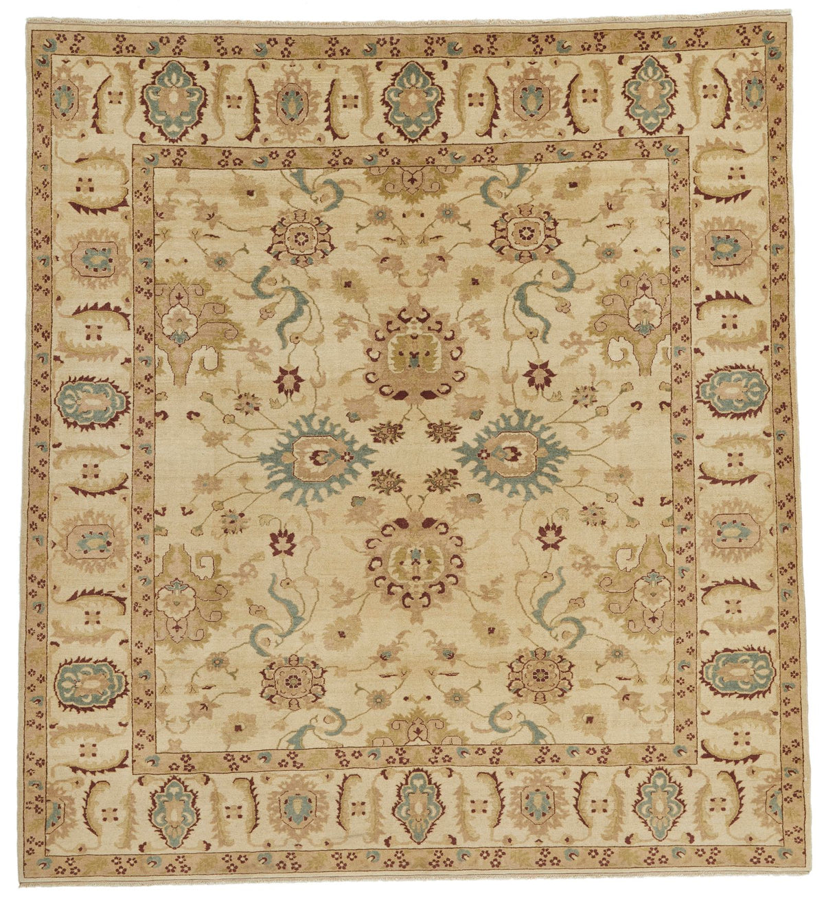 8x9 Ivory Turkish Traditional Rug