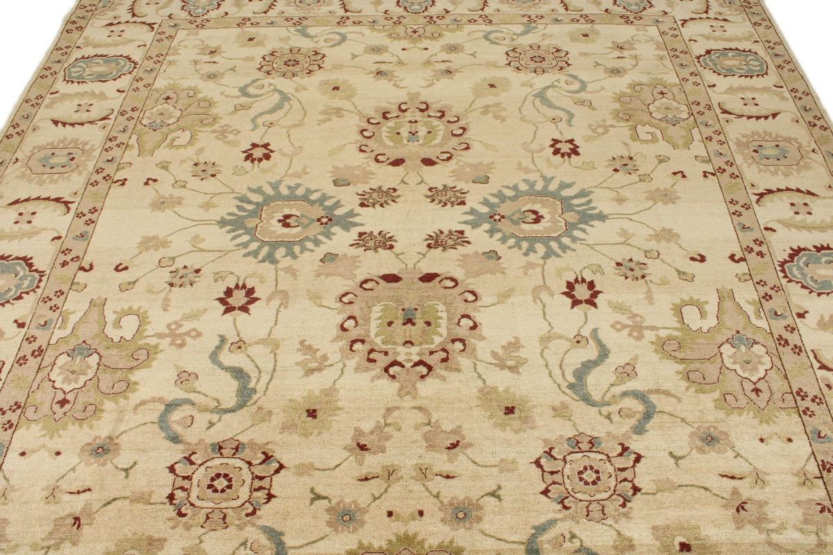 8x9 Ivory Turkish Traditional Rug