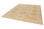 8x10 Ivory and Gold Turkish Traditional Rug