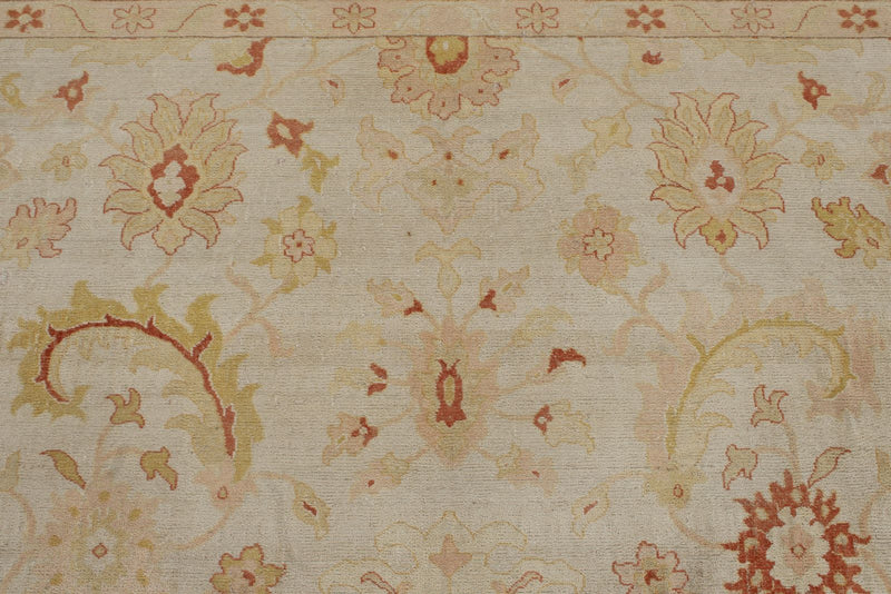 8x9 Ivory and Ivory Turkish Traditional Rug