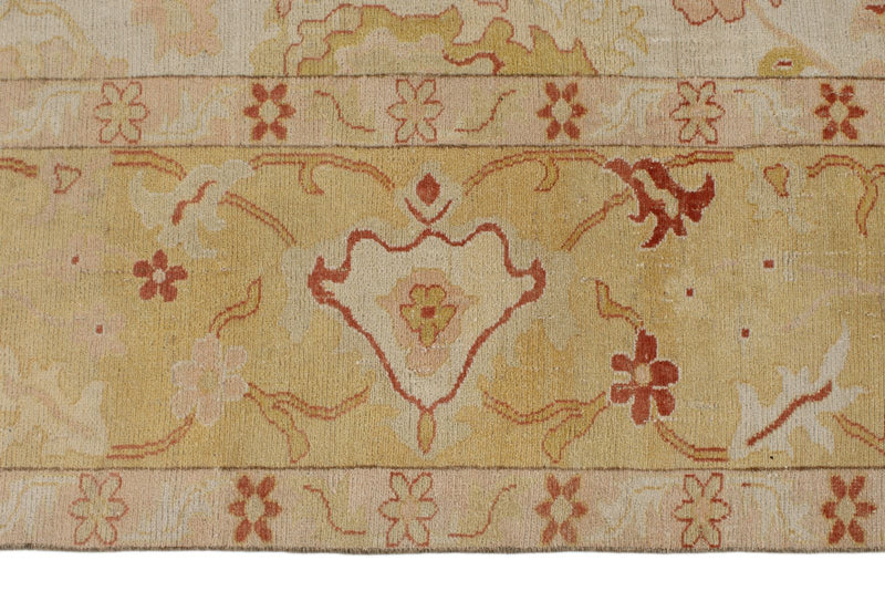 8x9 Ivory and Ivory Turkish Traditional Rug