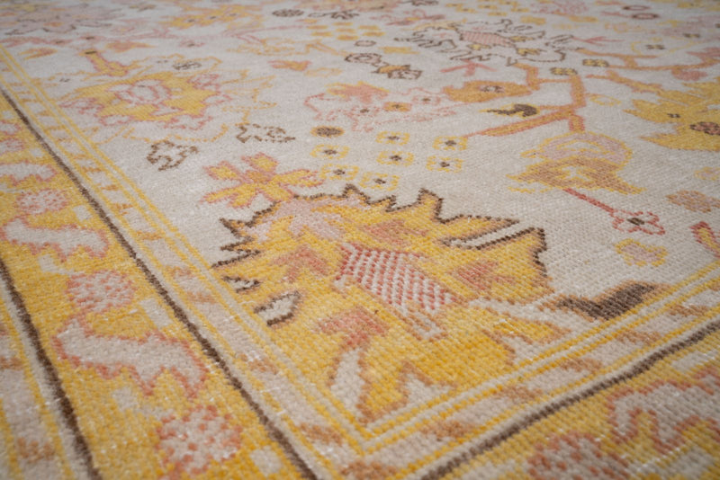 3x12 Beige and Yellow Turkish Traditional Runner