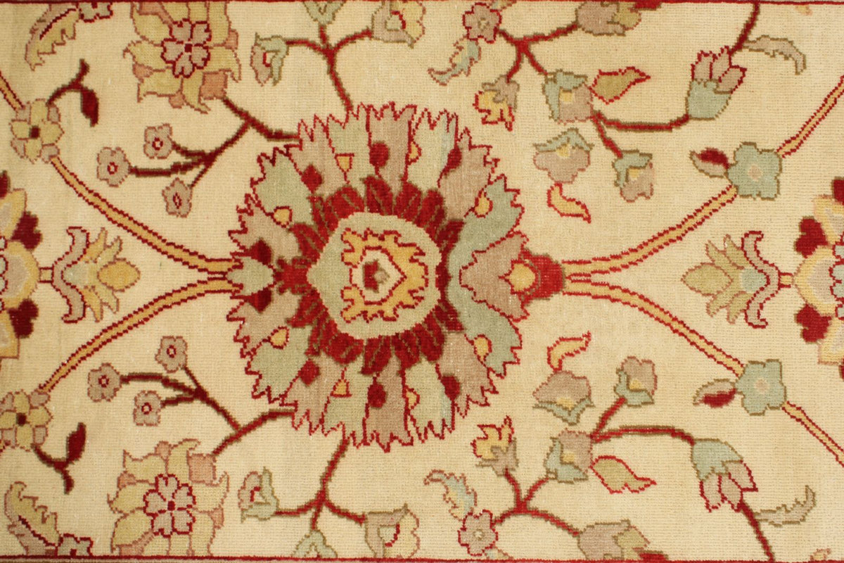 3x12 Ivory and Rust Turkish Traditional Runner