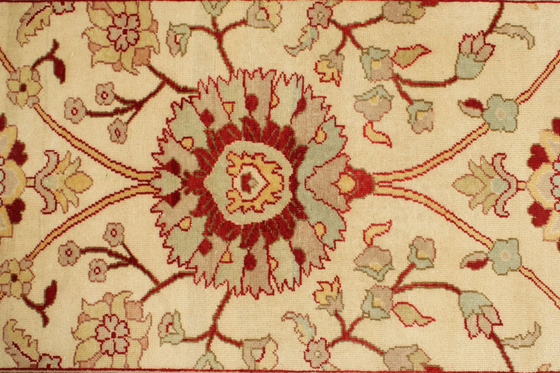 3x12 Ivory and Rust Turkish Traditional Runner