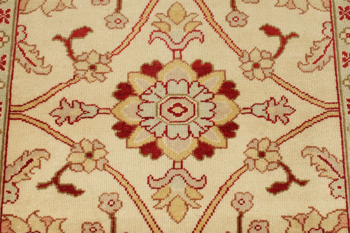 3x12 Ivory and Rust Turkish Traditional Runner