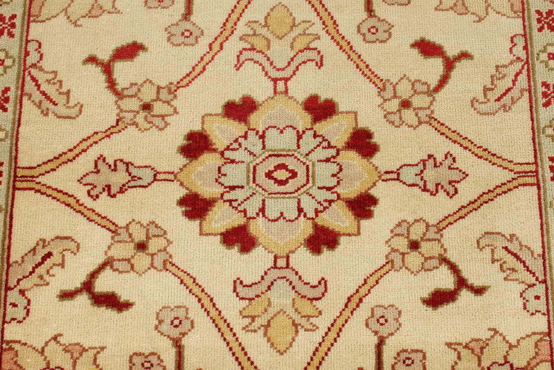 3x12 Ivory and Rust Turkish Traditional Runner