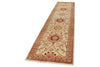 3x12 Ivory and Rust Turkish Traditional Runner