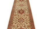 3x12 Ivory and Rust Turkish Traditional Runner