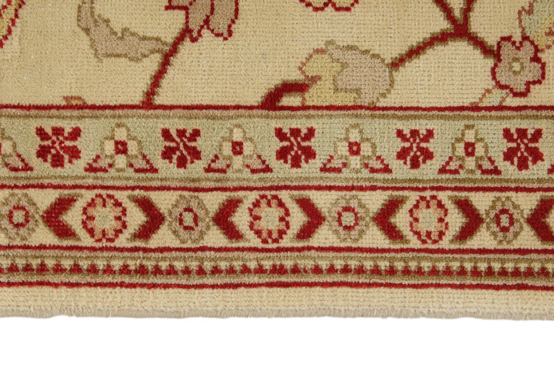 3x12 Ivory and Rust Turkish Traditional Runner