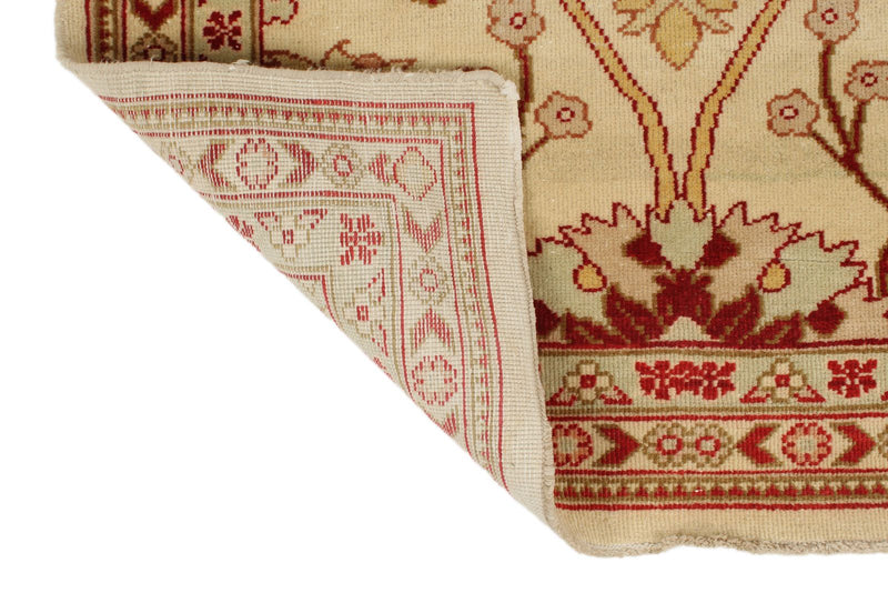 3x12 Ivory and Rust Turkish Traditional Runner