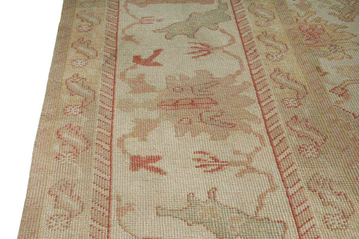 12x13 Ivory and Brown Turkish Traditional Rug