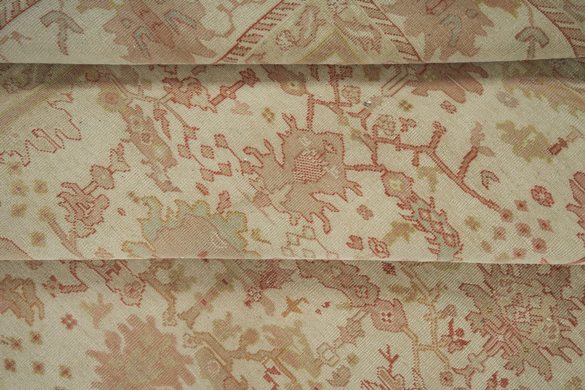 12x13 Ivory and Brown Turkish Traditional Rug