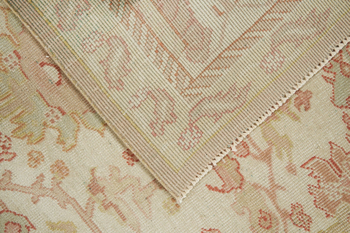 12x13 Ivory and Brown Turkish Traditional Rug