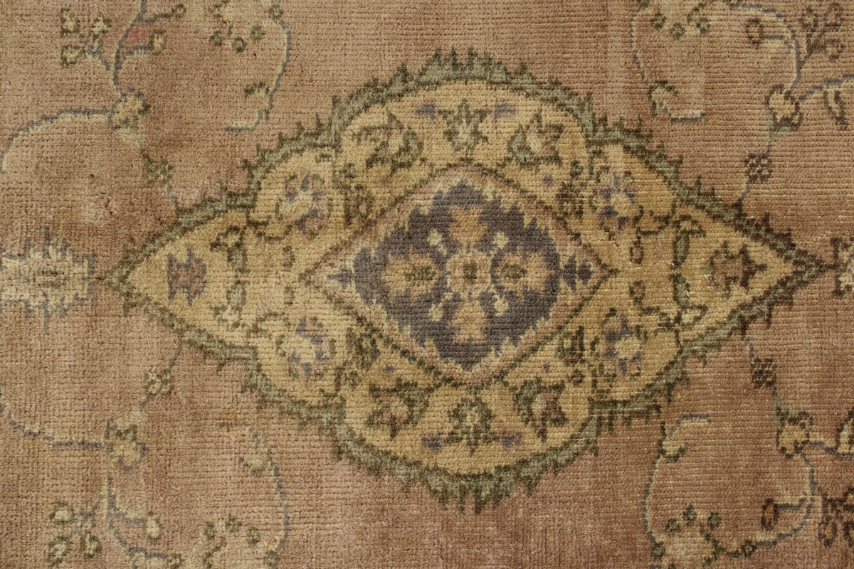 3x12 Pink and Ivory Turkish Tribal Runner