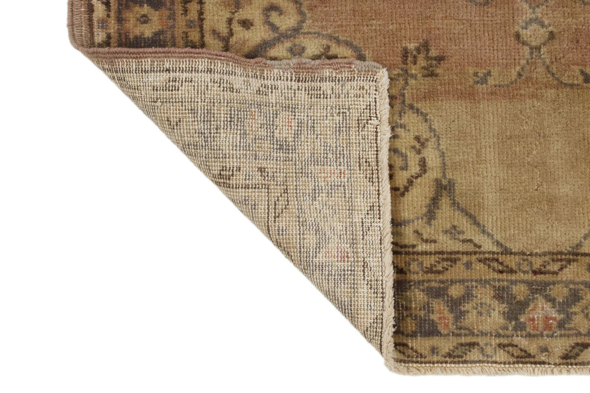 3x12 Pink and Ivory Turkish Tribal Runner