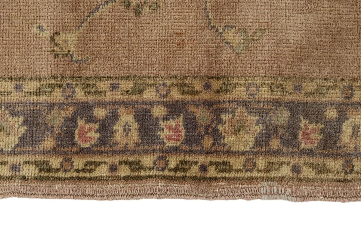 3x12 Pink and Ivory Turkish Tribal Runner