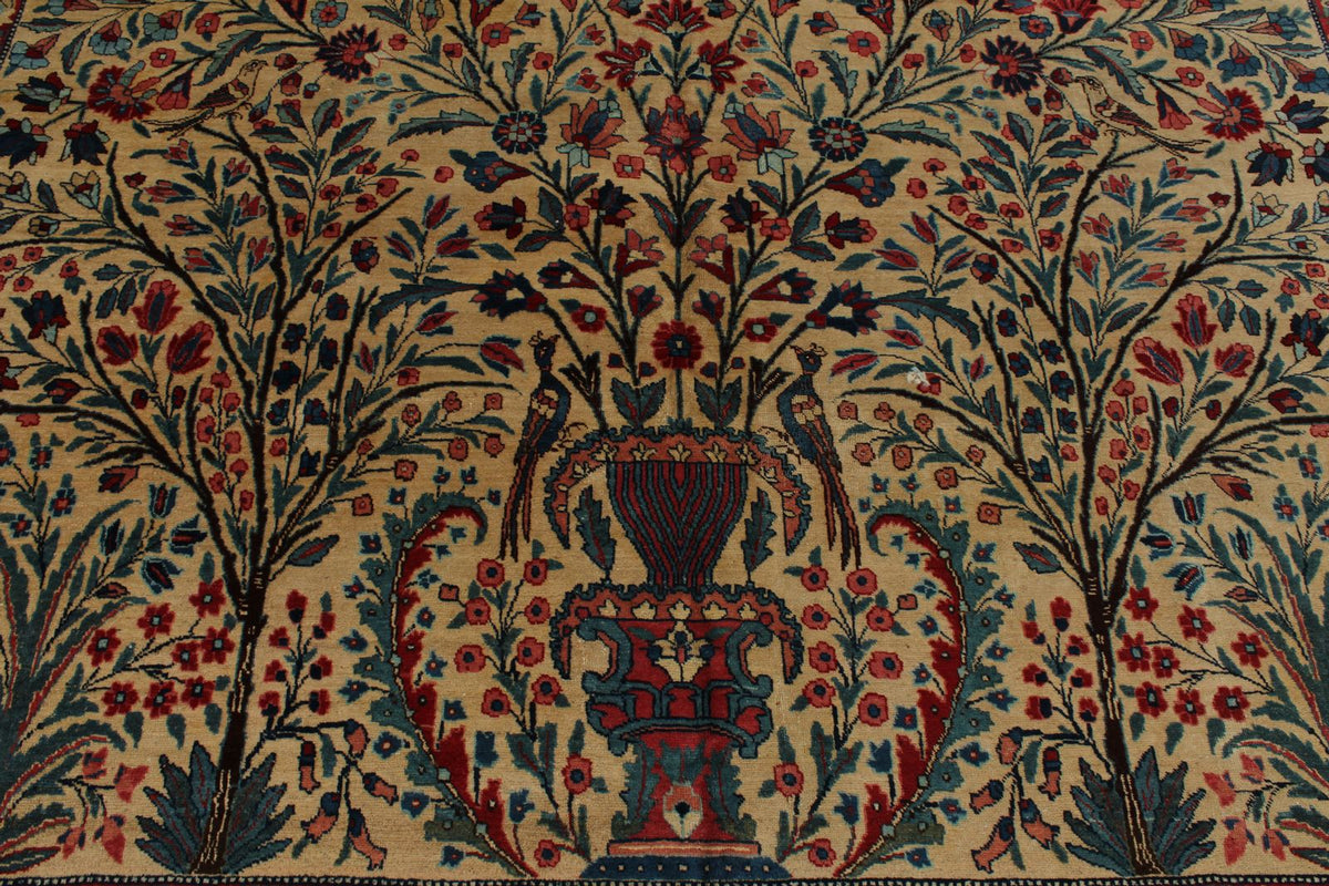 10x13 Navy and Beige Persian Traditional Rug