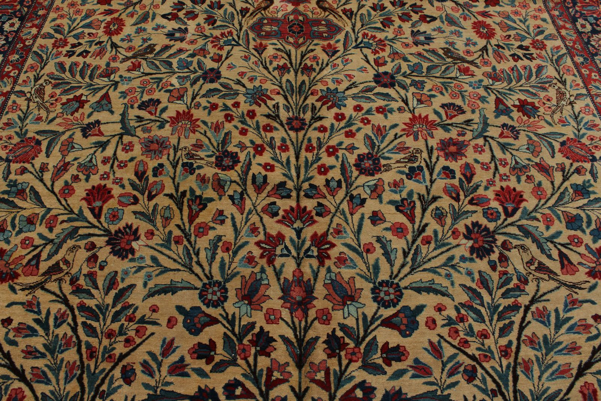 10x13 Navy and Beige Persian Traditional Rug