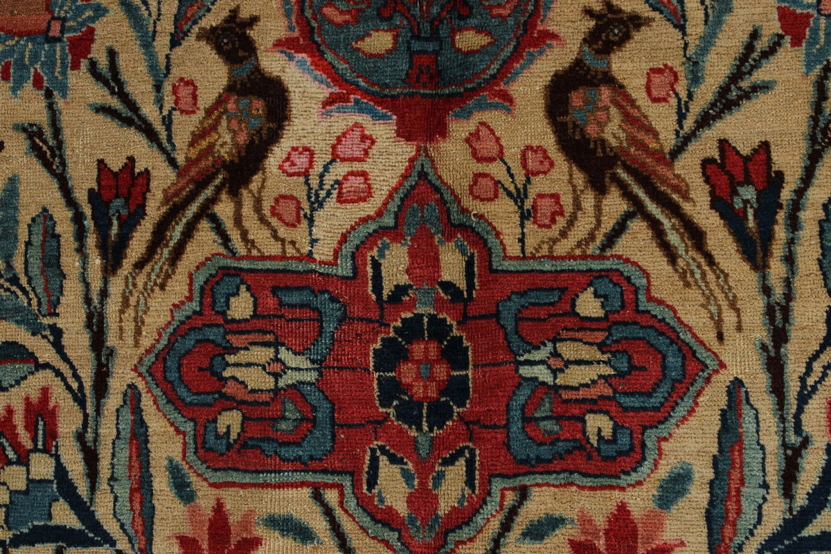 10x13 Navy and Beige Persian Traditional Rug