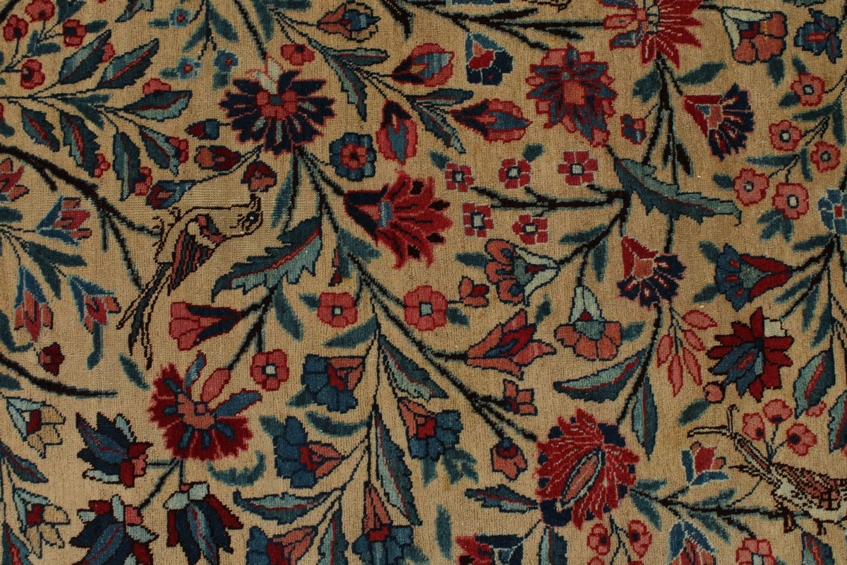 10x13 Navy and Beige Persian Traditional Rug