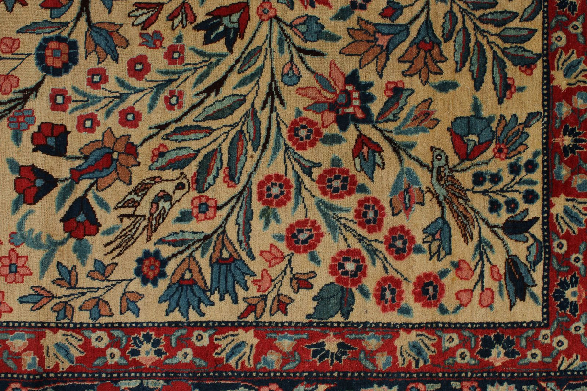 10x13 Navy and Beige Persian Traditional Rug